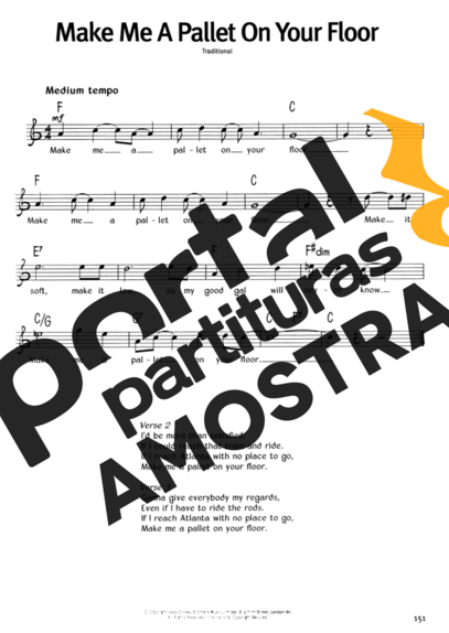 The Real Book Of Blues Make Me A Pallet On Your Floor partitura para Gaita
