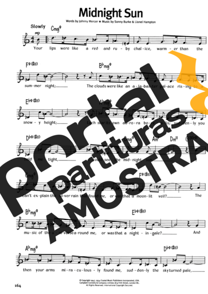 The Real Book Of Blues Midnight Sun partitura para Gaita