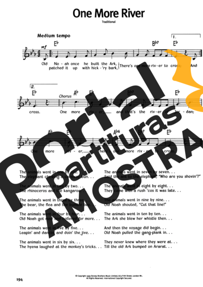 The Real Book Of Blues One More River partitura para Gaita