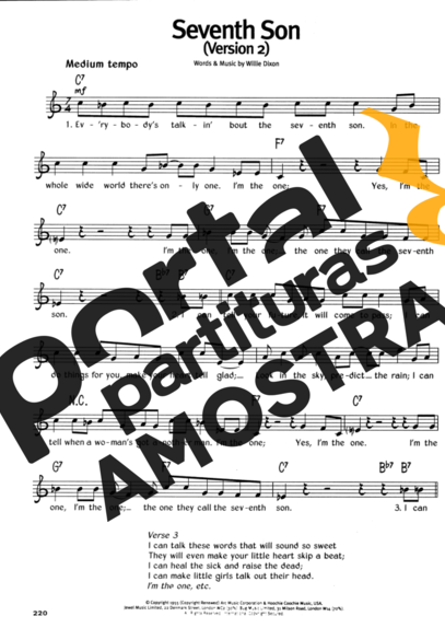 The Real Book Of Blues Seventh Son (Version 2) partitura para Gaita