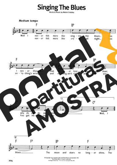 The Real Book Of Blues Singing The Blues partitura para Gaita