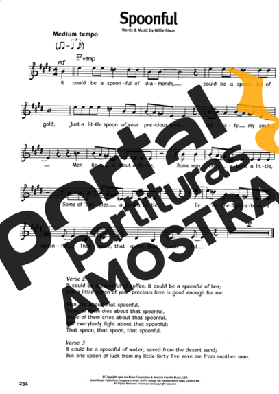 The Real Book Of Blues Spoonful partitura para Gaita