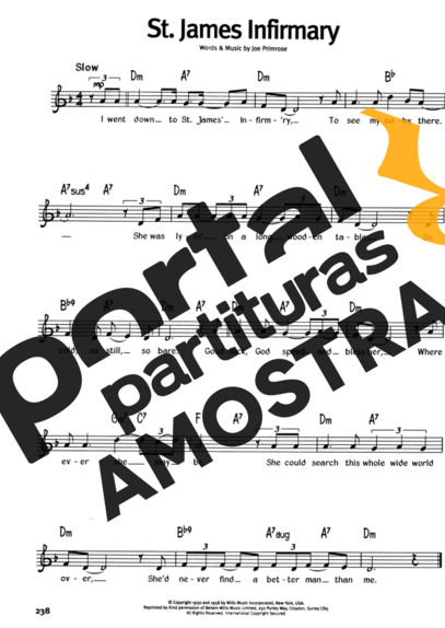The Real Book Of Blues St James Infirmary partitura para Gaita