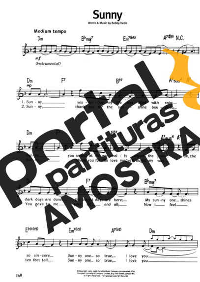 The Real Book Of Blues Sunny partitura para Gaita