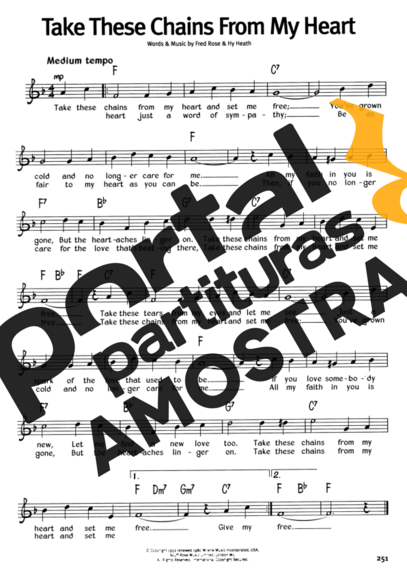 The Real Book Of Blues Take These Chains From My Heart partitura para Gaita