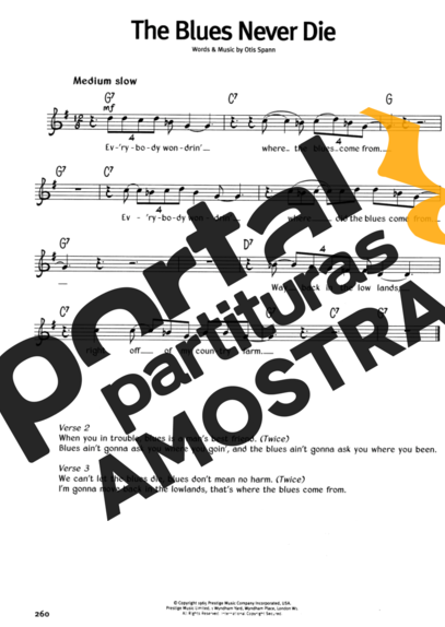 The Real Book Of Blues The Blues Never Die partitura para Teclado
