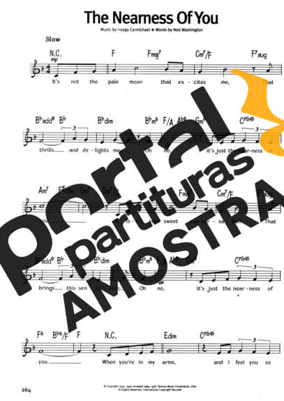 The Real Book Of Blues The Nearness Of You partitura para Teclado