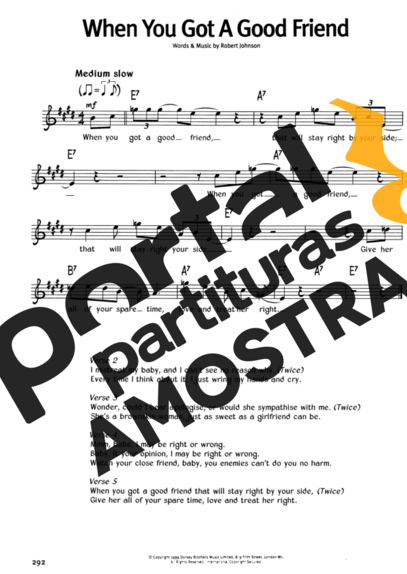 The Real Book Of Blues When You Got A Good Friend partitura para Gaita