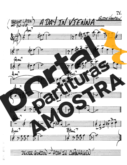 The Real Book of Jazz A Day In Vienna partitura para Saxofone Alto (Eb)