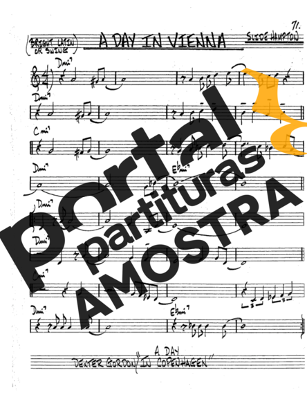 The Real Book of Jazz A Day In Vienna partitura para Saxofone Tenor Soprano (Bb)