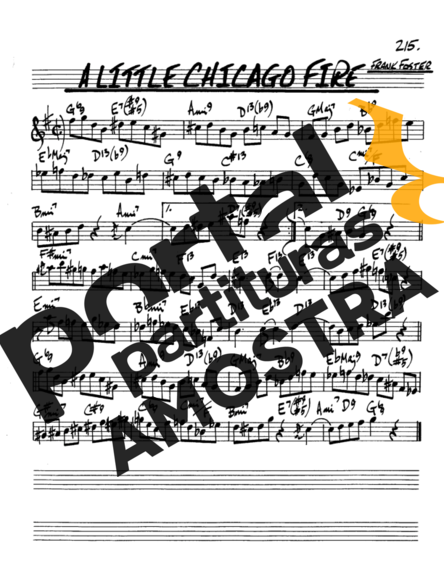The Real Book of Jazz A Little Chicago Fire partitura para Saxofone Alto (Eb)