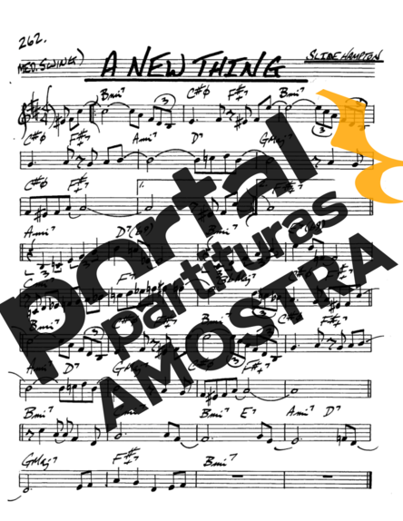 The Real Book of Jazz A New Thing partitura para Saxofone Alto (Eb)