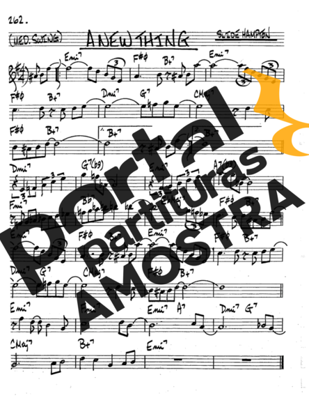 The Real Book of Jazz A New Thing partitura para Saxofone Tenor Soprano (Bb)