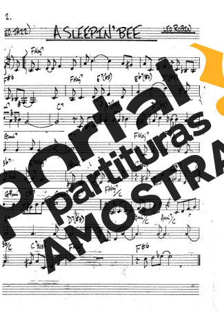 The Real Book of Jazz A Sleepin Bee partitura para Clarinete (Bb)