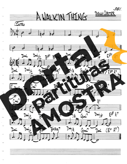 The Real Book of Jazz A Walkin Thing partitura para Flauta Transversal