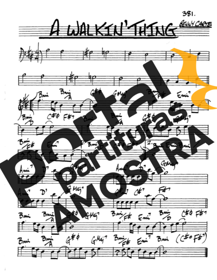 The Real Book of Jazz A Walkin Thing partitura para Saxofone Alto (Eb)
