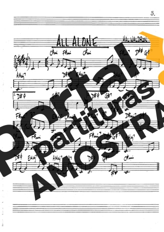 The Real Book of Jazz All Alone partitura para Clarinete (Bb)