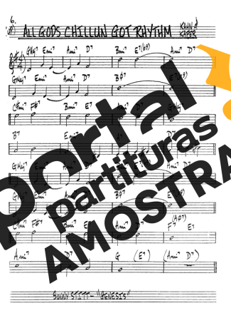 The Real Book of Jazz All Gods Chillin Got Rhythm partitura para Clarinete (Bb)