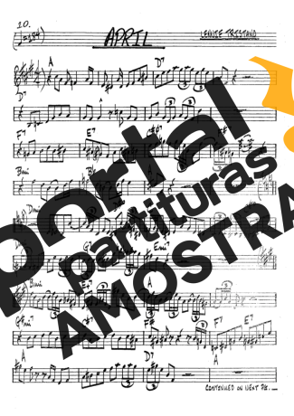 The Real Book of Jazz April partitura para Clarinete (Bb)