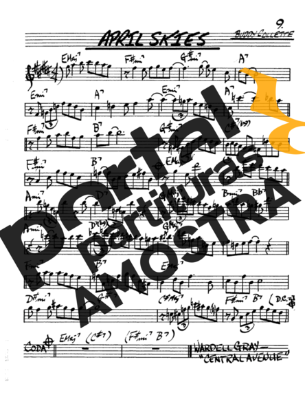 The Real Book of Jazz April Skies partitura para Saxofone Alto (Eb)