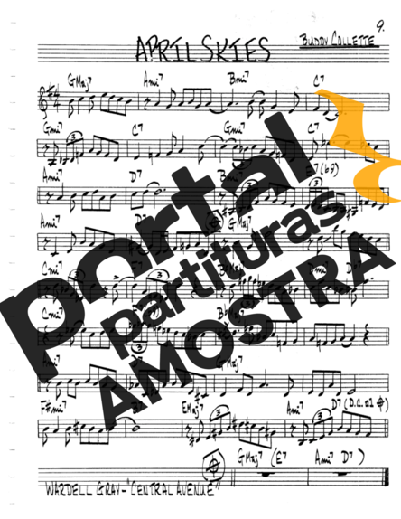 The Real Book of Jazz April Skies partitura para Violino
