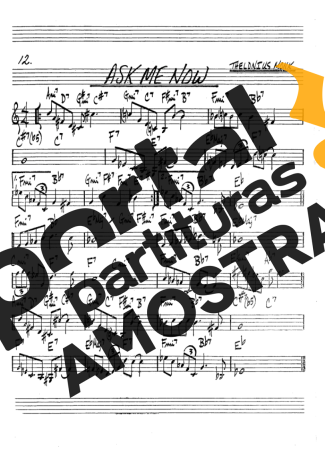 The Real Book of Jazz Ask Me Now partitura para Clarinete (Bb)