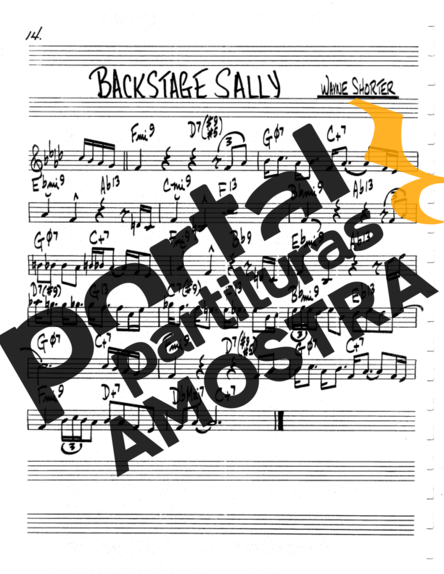 The Real Book of Jazz Backstage Sally partitura para Teclado