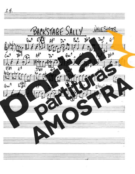 The Real Book of Jazz Backstage Sally partitura para Trompete