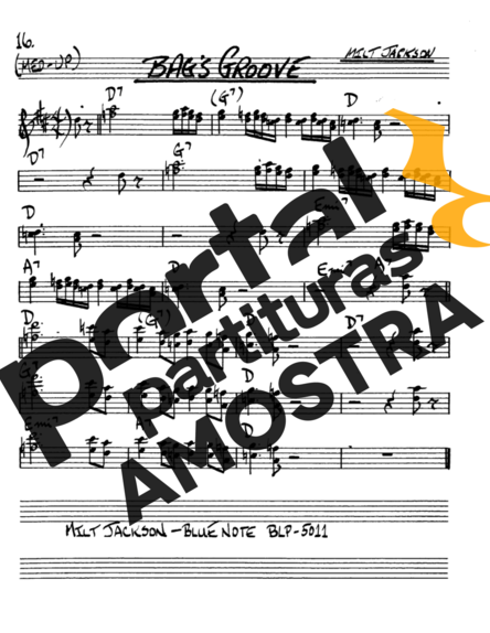 The Real Book of Jazz Bags Groove partitura para Saxofone Alto (Eb)