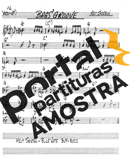 The Real Book of Jazz Bags Groove partitura para Saxofone Tenor Soprano (Bb)