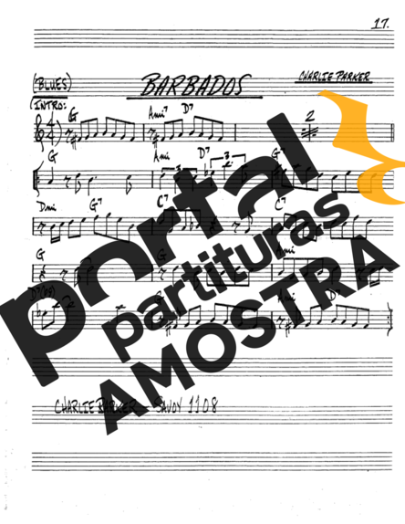The Real Book of Jazz Barbados partitura para Saxofone Tenor Soprano (Bb)