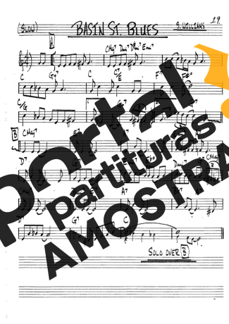 The Real Book of Jazz Basin St Blues partitura para Clarinete (Bb)