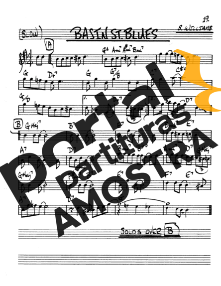 The Real Book of Jazz Basin St Blues partitura para Saxofone Alto (Eb)