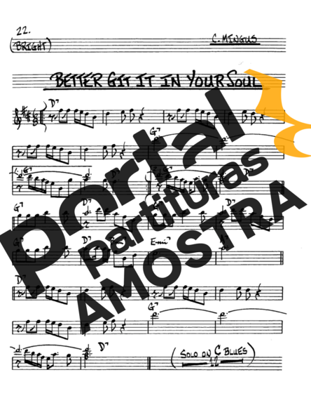 The Real Book of Jazz Better Git It In Your Soul partitura para Saxofone Alto (Eb)