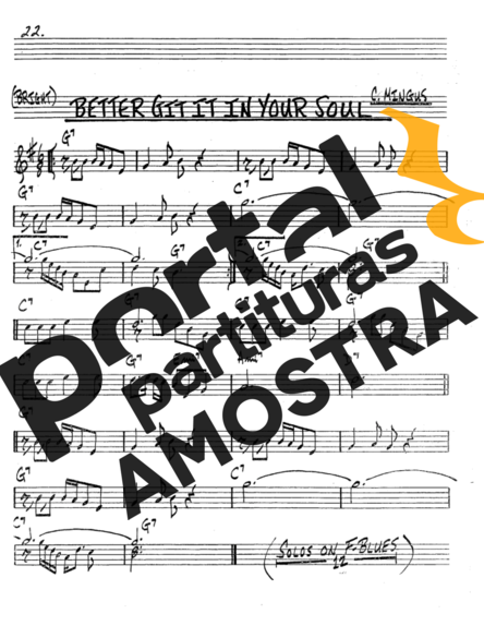 The Real Book of Jazz Better Git It In Your Soul partitura para Trompete