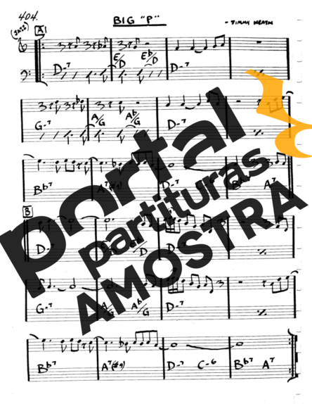 The Real Book of Jazz Big P partitura para Clarinete (C)