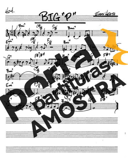 The Real Book of Jazz Big P partitura para Saxofone Alto (Eb)