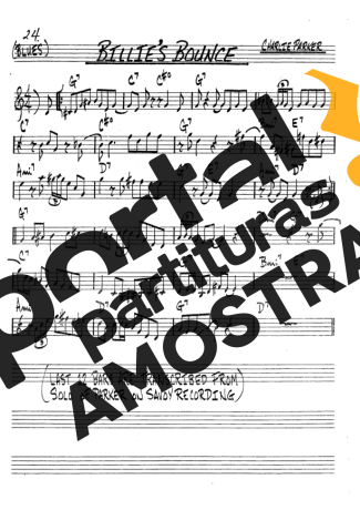 The Real Book of Jazz Billies Bounce partitura para Clarinete (Bb)