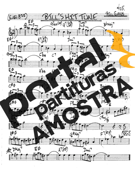 The Real Book of Jazz Bills Hit Tone partitura para Saxofone Tenor Soprano (Bb)