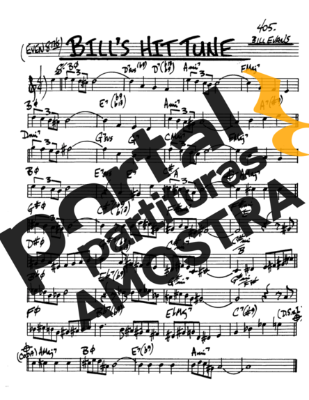 The Real Book of Jazz Bills Hit Tune partitura para Saxofone Alto (Eb)