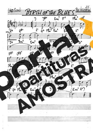 The Real Book of Jazz Birth Of The Blues partitura para Clarinete (Bb)