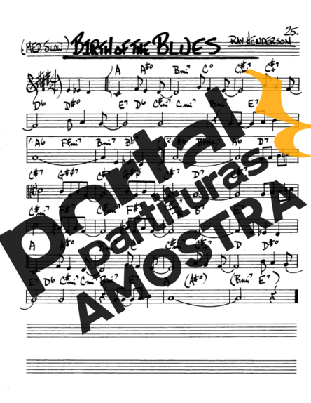 The Real Book of Jazz Birth Of The Blues partitura para Saxofone Alto (Eb)