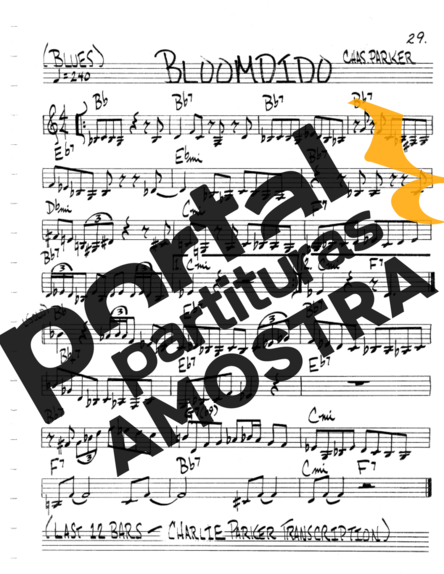 The Real Book of Jazz Bloomdido partitura para Violino