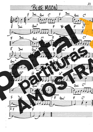The Real Book of Jazz Blue Moon partitura para Clarinete (Bb)