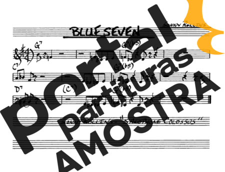 The Real Book of Jazz Blue Seven partitura para Saxofone Alto (Eb)