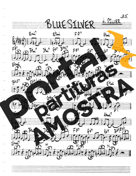 The Real Book of Jazz Blue Silver partitura para Flauta Transversal