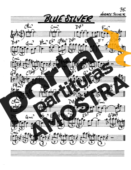 The Real Book of Jazz Blue Silver partitura para Saxofone Alto (Eb)