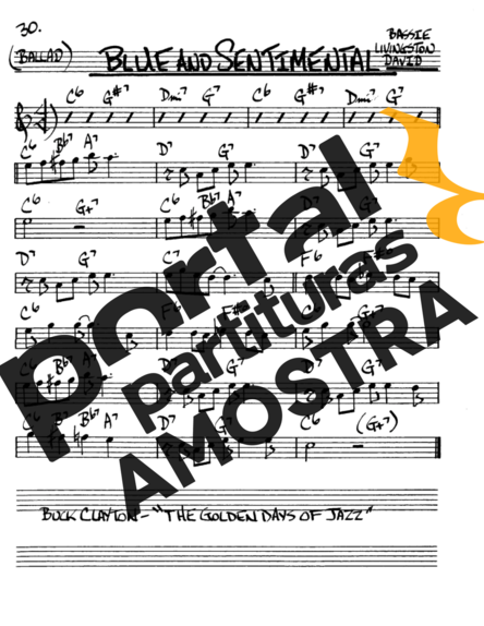 The Real Book of Jazz Blue and Sentimental partitura para Saxofone Alto (Eb)