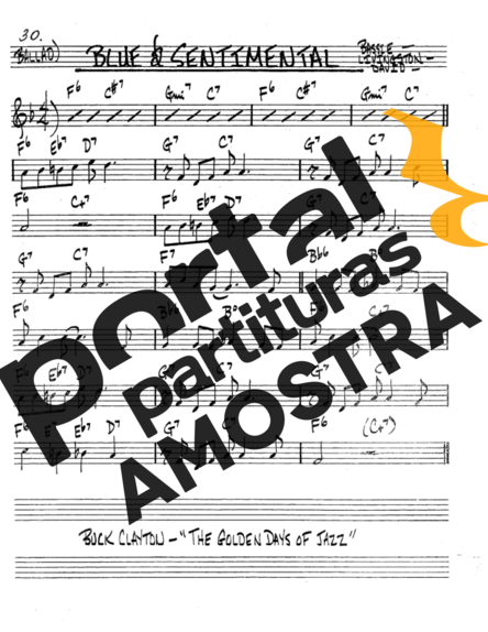 The Real Book of Jazz Blue & Sentimental partitura para Saxofone Tenor Soprano (Bb)