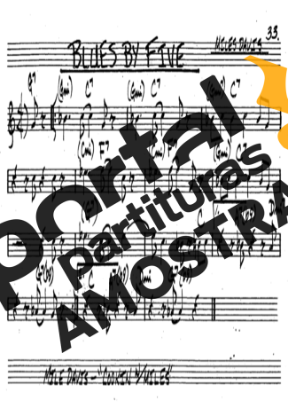 The Real Book of Jazz Blues By Five partitura para Clarinete (Bb)